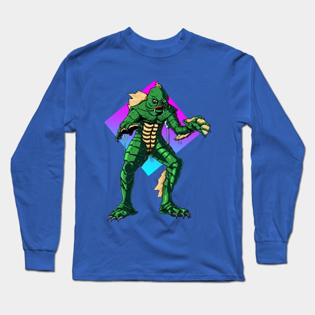 Creature from the Black Lagoon Long Sleeve T-Shirt by LKSComic